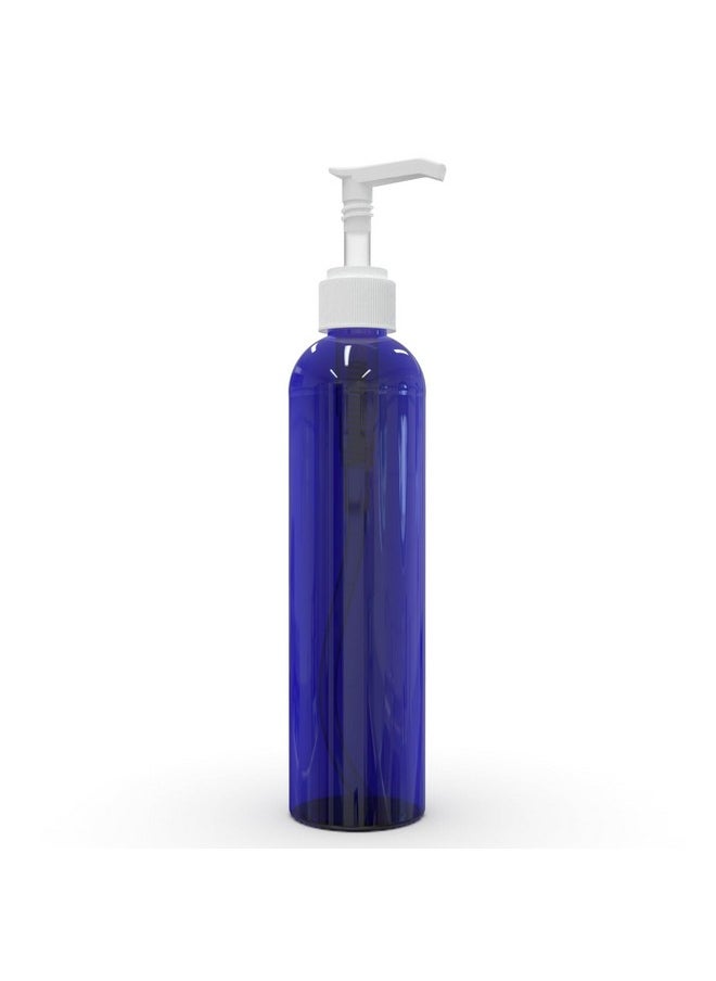 Empty Lotion Pump Bottles, 8 Oz Bpa-Free Refillable Plastic Containers, Pete1 Cobalt-Blue, Great For - Soap, Shampoo, Lotions, Liquid Body Soap, Creams And Massage Oil'S (Pack Of 3)