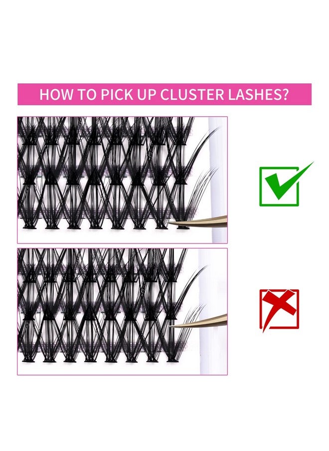 Individual Lashes Large Tray Cluster Lashes 30D+40D Diy Eyelash Extension D Curl 0.07 Natural Individual Lash Extensions Mixed Tray False Eyelashes At Home (30D+40D-0.07D, 8-16Mm)