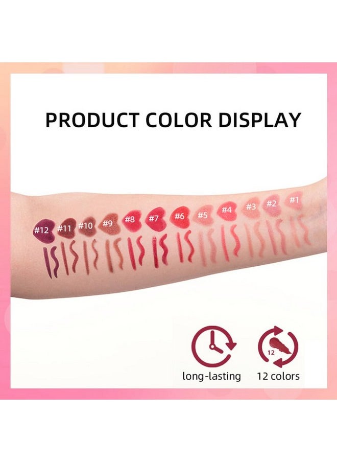 4 Pcs Matte Lip Liner Pencil Sets,Retractable Waterproof Lip Liner Pencil,High Pigmented Lipliner For Daily Makeup,Lipstick Long Lasting Smudge Proof For Women,No Sharpener Required