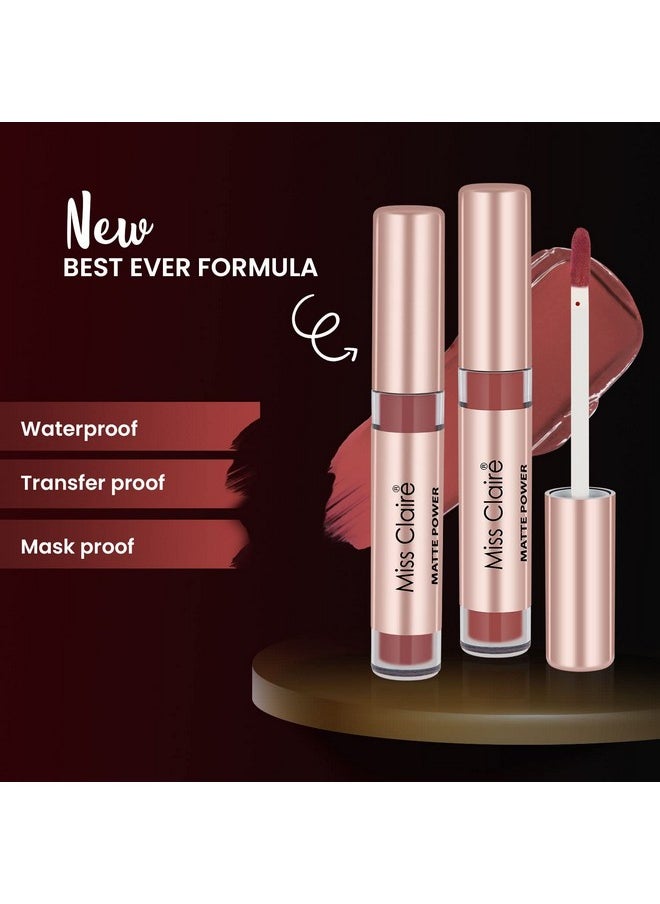 Matte Power Lip Color Liquid Listick 3G, (07)