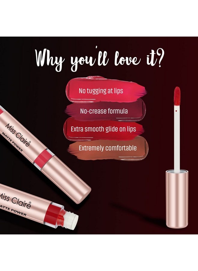 Matte Power Lip Color Liquid Listick 3G, (07)