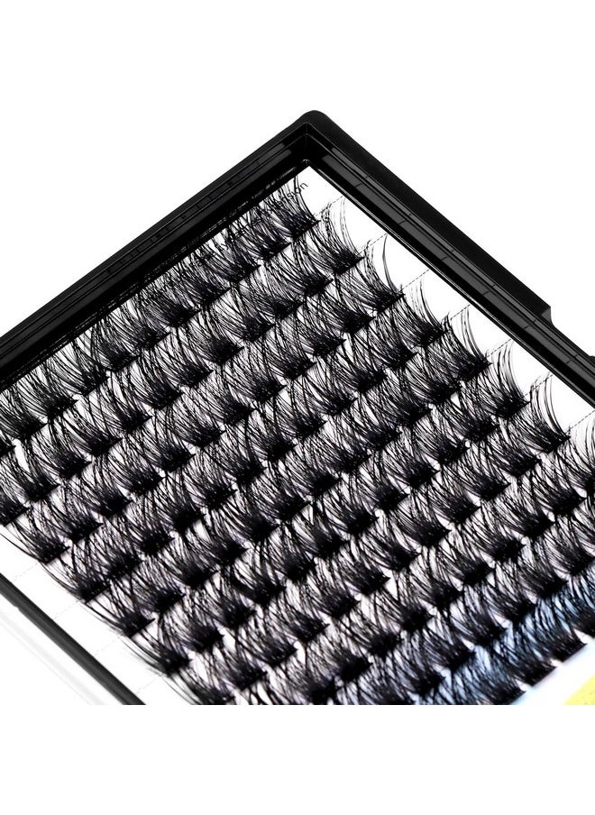 Handmade D Curl 10-20Mm To Choose 120Pcs Natural Long Individual Thick Base Cluster Eyelashes Dramatic Look Diy Volume Eye Lashes Extensions (20Mm)