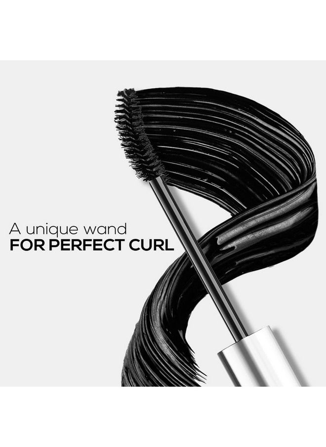 Midnight Mascara With Unique 360-Degree Wand, Darkest Black, Clump-Free & Long-Lasting Formula, Volumizes, Lengthens & Nourishes, Infused With Vitamin E, 8Ml