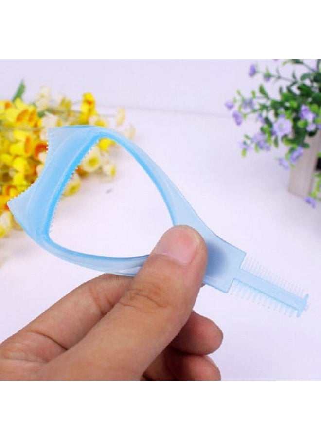 2Pcs 3 In 1 Makeup Eyelash Tool Upper Lower Lash Mascara Applicator Guide Eyelash Comb Cosmetic Tool