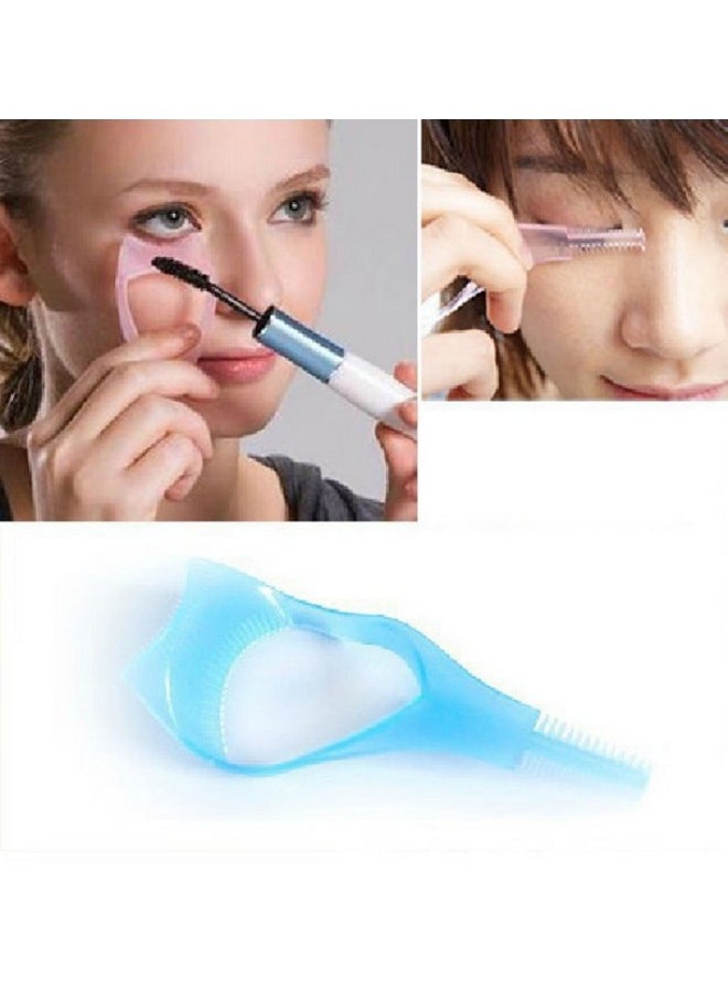 2Pcs 3 In 1 Makeup Eyelash Tool Upper Lower Lash Mascara Applicator Guide Eyelash Comb Cosmetic Tool