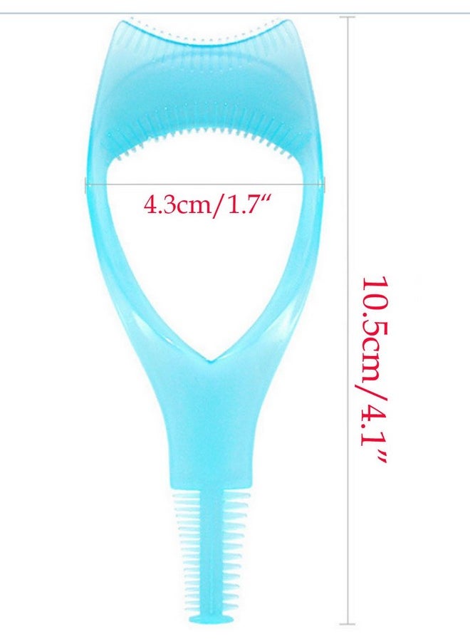 2Pcs 3 In 1 Makeup Eyelash Tool Upper Lower Lash Mascara Applicator Guide Eyelash Comb Cosmetic Tool