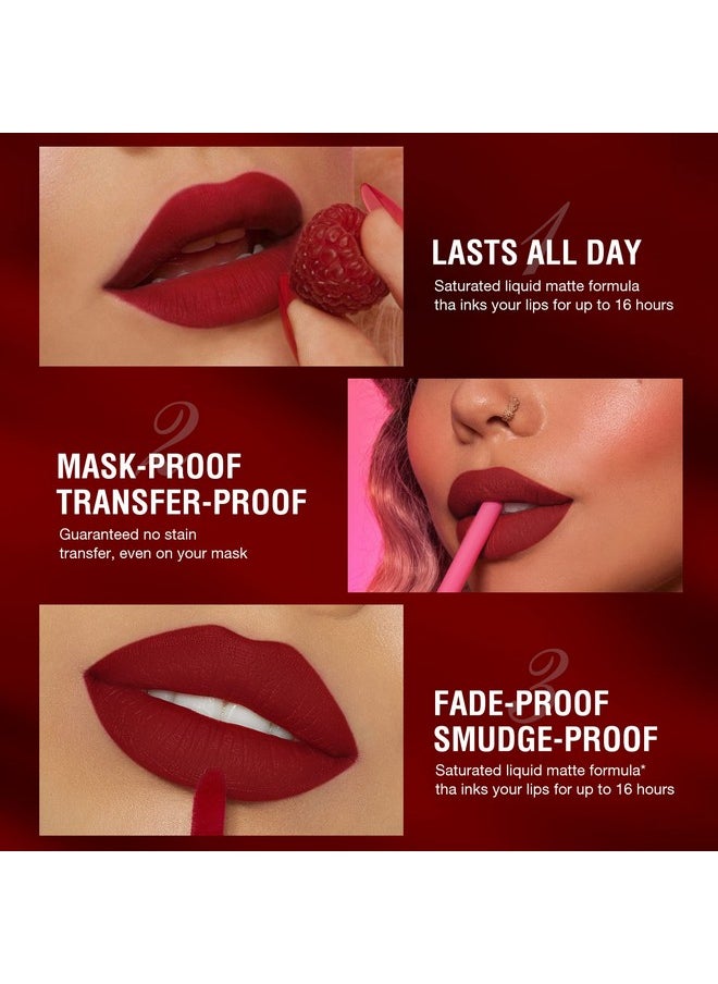 6Pcs Nude Lip Liner And Lipstick Makeup Set, 3 Velvety Matte Liquid Lipsticks + 3 Matching Smooth Lip Liner One Step Lips Makeup Kits Waterproof Long Lasting Matte Lipstick Gift Setlip Liner And Lipstick (Set E, 6)
