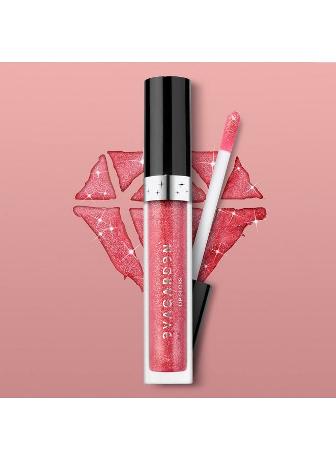 Diamond Lip Gloss - Concentration Of Pearls Gives Dazzling Shine - Light And Moisturizing Film With Excellent Hold - Spreads Evenly With No Stickiness - 853 Cheeky - 0.09 Oz