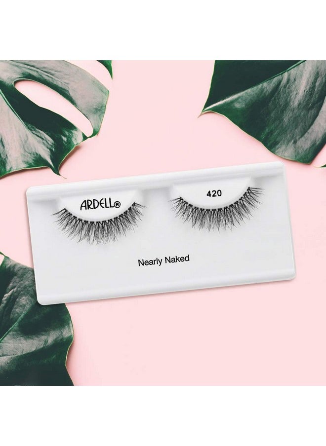 False Lashes, Naked Lashes 420 With Invisiband, 4 Pairs