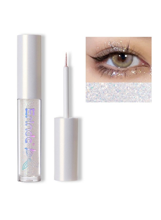 Liquid Glitter Eyeshadow Eyeliner, Korean Makeup Tear Drop, Shimmer Metallic, Lightweight Waterproof Long Wearing, Loose Glitter Glue For Crystals Eye Glitter Christmas Makeup, Colorful Sequins