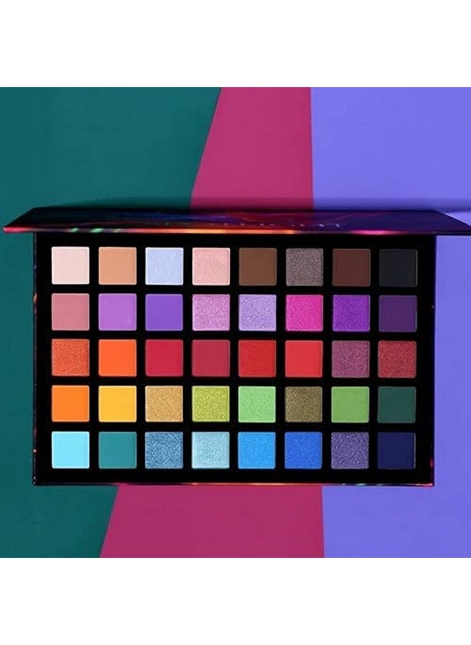 Spotlight Eyeshadow Palette, Professional 40 Color Eye Shadow Matte Shimmer Makeup Pallet Highly Pigmented Colorful Powder Long Lasting Waterproof Eye Shadow - Multicolor