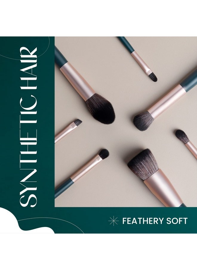 Tools Of Titan Brush Set Of 8 | Face Makeup Brush Set With Ultra Soft Bristles (Pack Of 8)