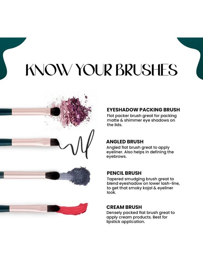 Tools Of Titan Brush Set Of 8 | Face Makeup Brush Set With Ultra Soft Bristles (Pack Of 8)