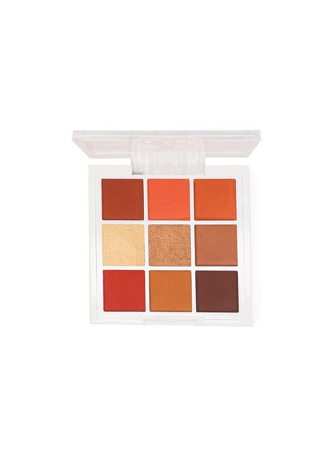 Playground Hero Shadow Palette 9 Curated Different Shades,Matte,Pigmented Shades,Shimmer Foils Eyeshadow - Sunset Sands , 9Gms