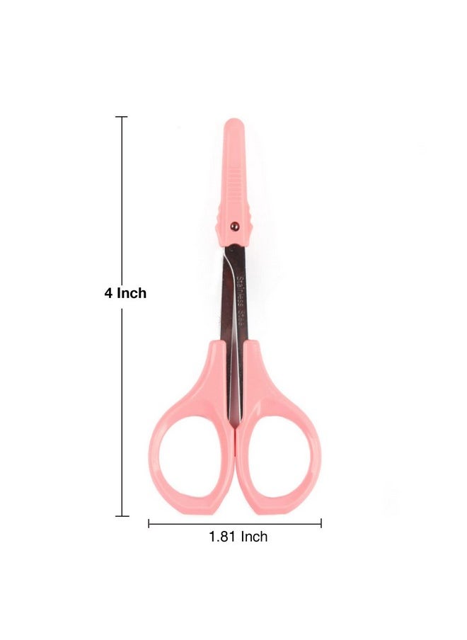 4 Inches Curved Craft Scissors For Eyebrow Eyelash Extensions Stainless Steel 1Pc