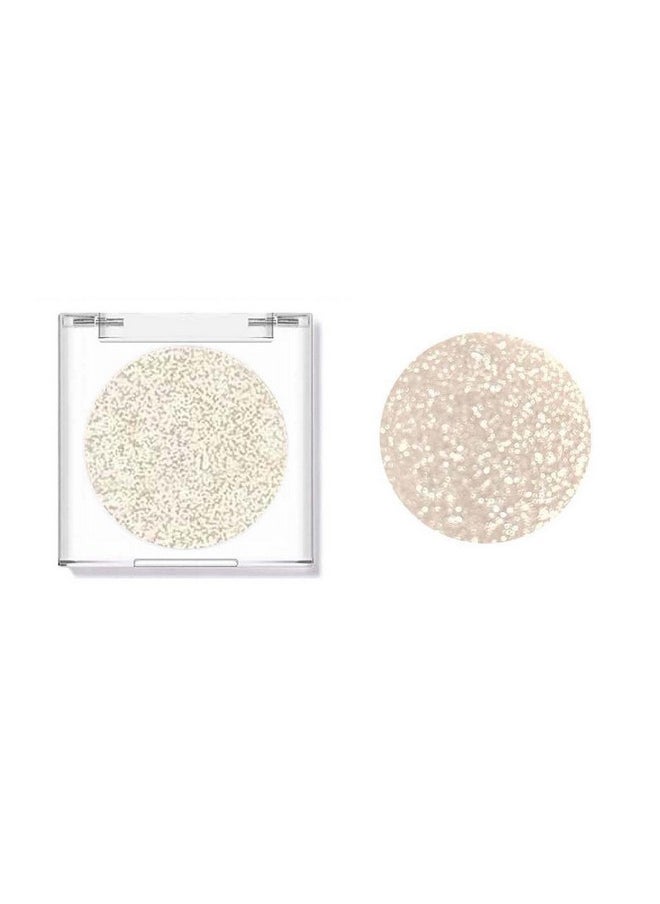 White Brown Glitter Eyeshadow, Nude Matte Liquid Eyeshadow Primer Base, Smooth Cream Shimmer Waterproof Eye Shadow Pencil Palette,Quick Lrying And Long Lasting (White Glitter 9#)