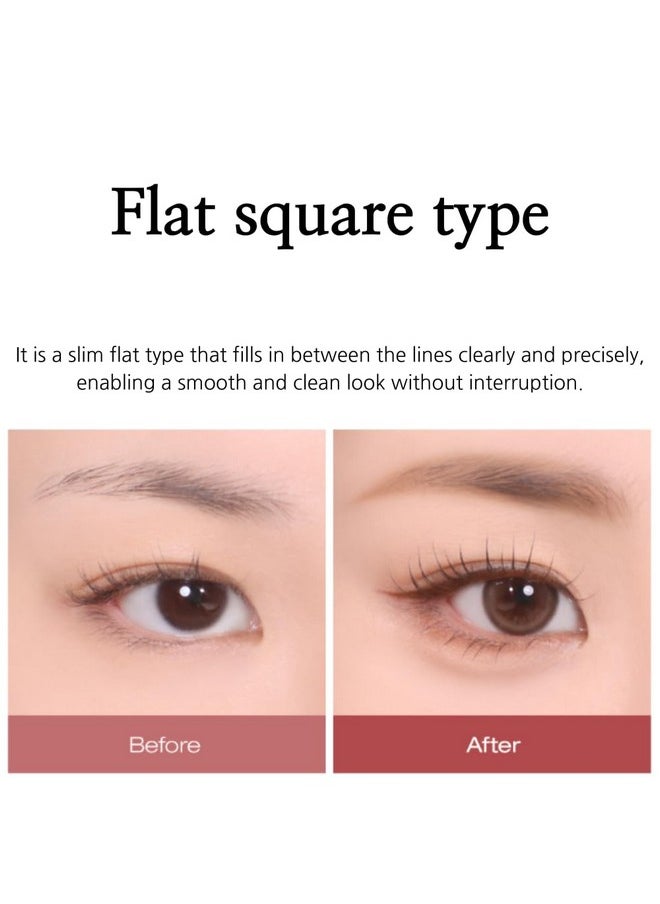 Bbia Last Auto Gel Eyeliner Slim 5 Colors - Ultra-Fine Waterproof Mechanical Gel Eye Liner Pencil Smudge-Proof Easy Drawing Smooth Gliding Texture Vegan Korean Eye Makeup (S4 Chocolat Bonbon Slim R)