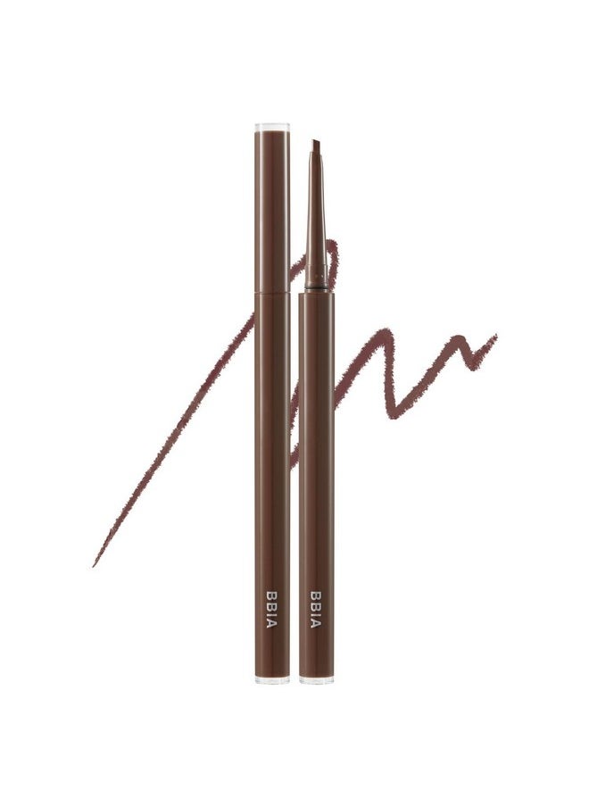 Bbia Last Auto Gel Eyeliner Slim 5 Colors - Ultra-Fine Waterproof Mechanical Gel Eye Liner Pencil Smudge-Proof Easy Drawing Smooth Gliding Texture Vegan Korean Eye Makeup (S4 Chocolat Bonbon Slim R)