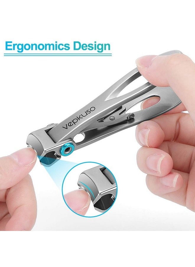 Ippers For Men - Vepkuso Toenail Clippers For Thick Toenails For Seniors Wide Jaw Large Professional Fingernail Clippers Cutter Set For Tough Nails, Women, Adult
