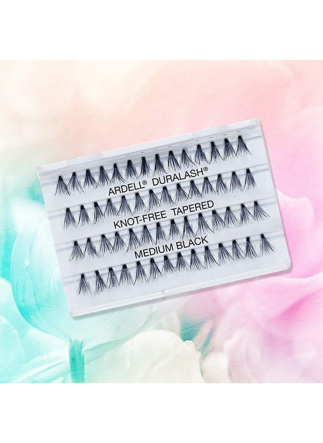 False Eyelashes Double Up Soft Touch Knot-Free Medium Black 4 Pack