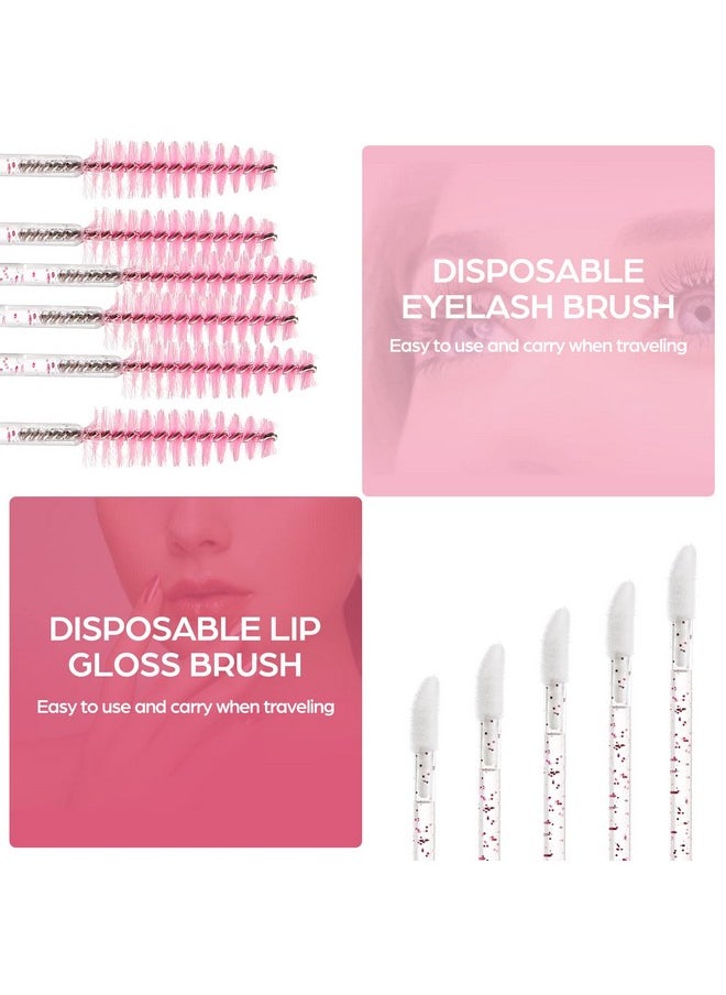 200 Disposable Lip Brush And Mascara Wand Spoolies Suitable For Lipstick And Eyelash Extensions And Eyebrow Brush (Type B)