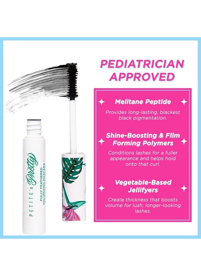 Fully Feathered Volumizing Mascara - Non-Toxic Makeup For Kids, Tweens And Teens - Adds Instant Thickness And Definition