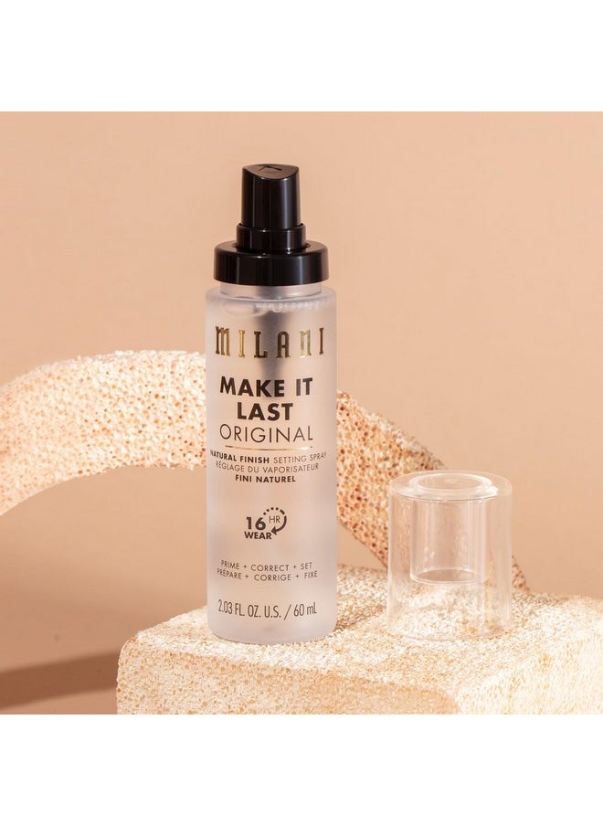 Make It Last Original - Natural Finish Setting Spray - 3-In-1 Setting Spray And Primer- Prime + Correct + Set - Makeup Finishing Spray And Primer - Long Lasting Makeup Primer And Spray - 2 Pack