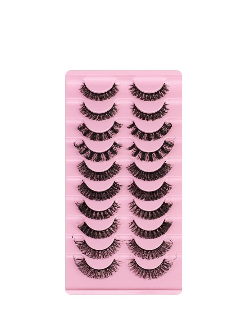 mixed Five-kinds European style high volume DD curvature nutrual false eyelashes for party and daily makeup