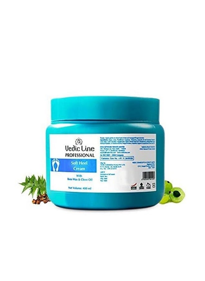 Soft Heel Cream, Nourish Rough And Cracked Heel With Neem Seed Oil, Clove Leaf Oil And Menthol, Keeps Skin Hydrated, Supple And Brighter, 400Ml