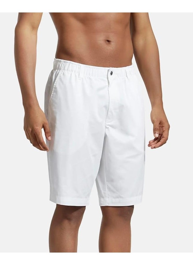 JOCKEY INTERNATIONAL COLLECTION STRAIGHT FIT SHORTS 1203 Pack of 1 WHITE