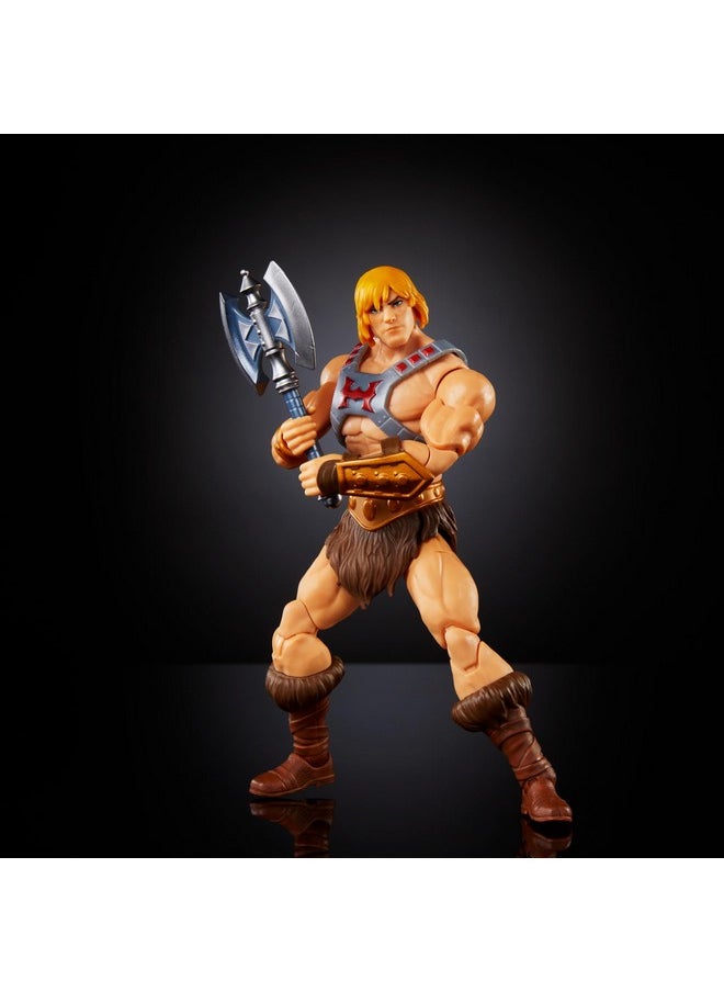 : Revolution Masterverse Action Figure & Accessories, He-Man Deluxe Motu Collectible With 30 Articulations, 7-Inch