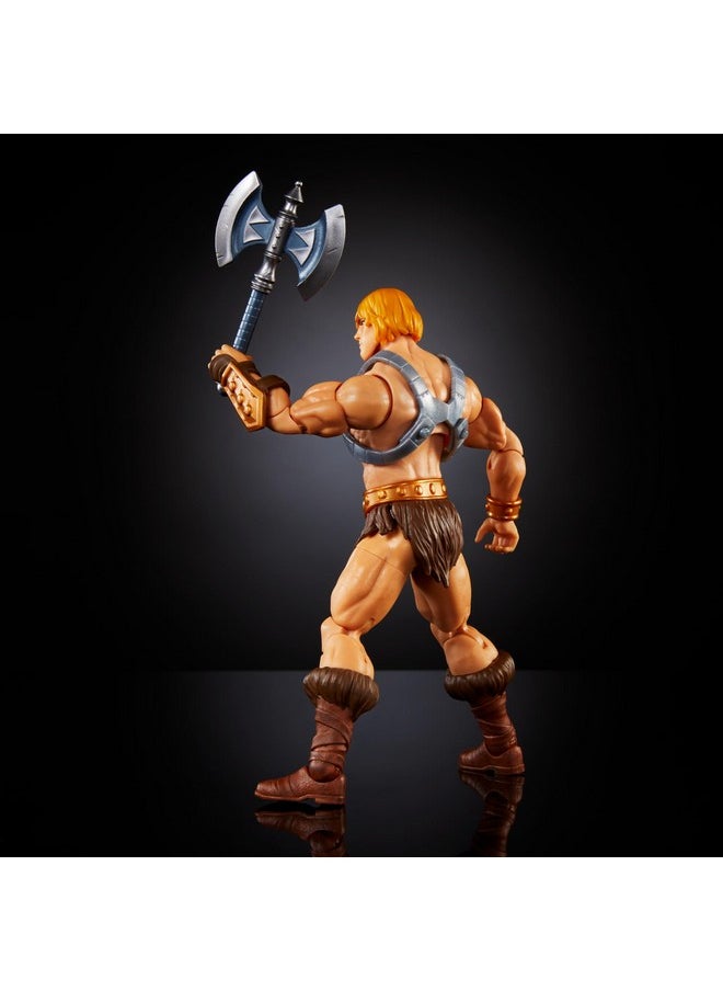 : Revolution Masterverse Action Figure & Accessories, He-Man Deluxe Motu Collectible With 30 Articulations, 7-Inch