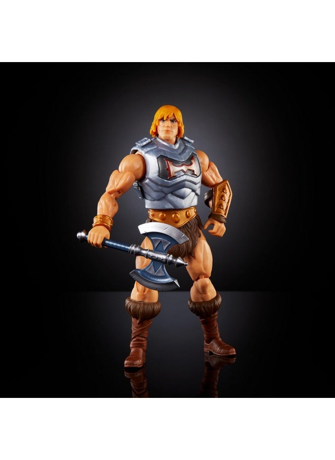 : Revolution Masterverse Action Figure & Accessories, He-Man Deluxe Motu Collectible With 30 Articulations, 7-Inch