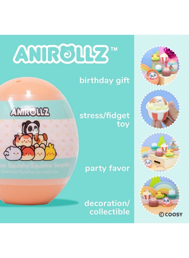 Anirollz [Surprise Capsule Series] Cute Water Filled Squishy Toys [Birthday Gift Bags, Party Favors, Gift Basket Filler, Stress Relief Toys] - 1 Pc. (Mystery - Blind Capsule)