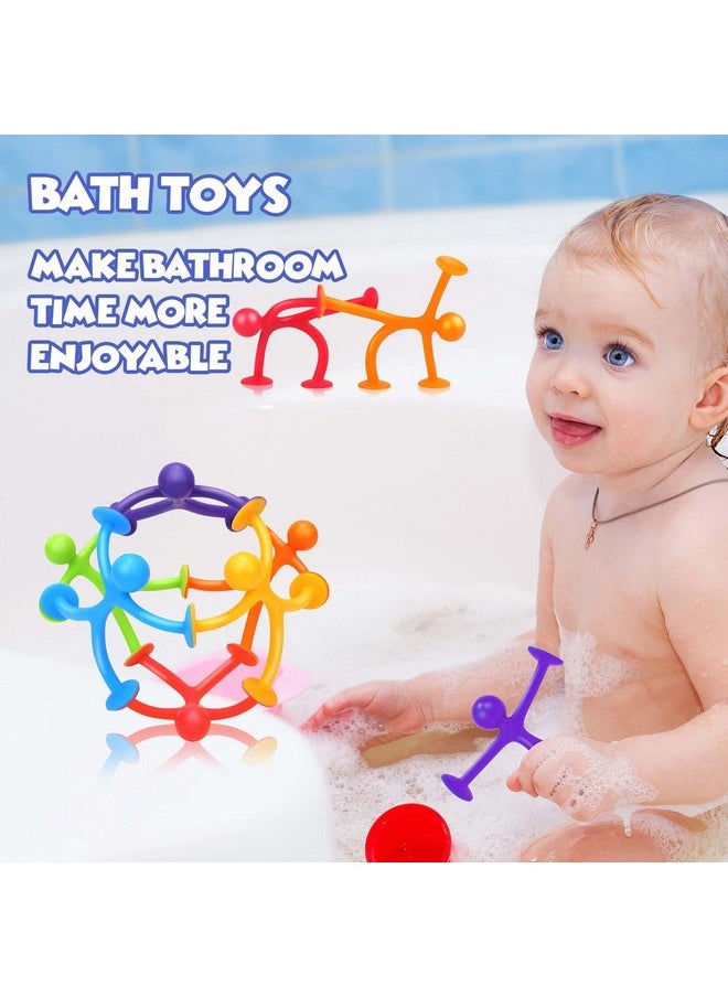Suction Toys Sensory Fidget Toys For Kids: 21 Pack Creative Suction Sensory Toys Bath Toys For Toddlers Boys Girls - Fidget Travel Toys For Classroom Prizes Birthday Party Favors