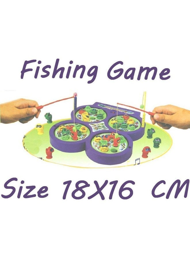 Entertainment Set For Kids Fish Catching Game For 3 Years And Above, (Assorted Color)