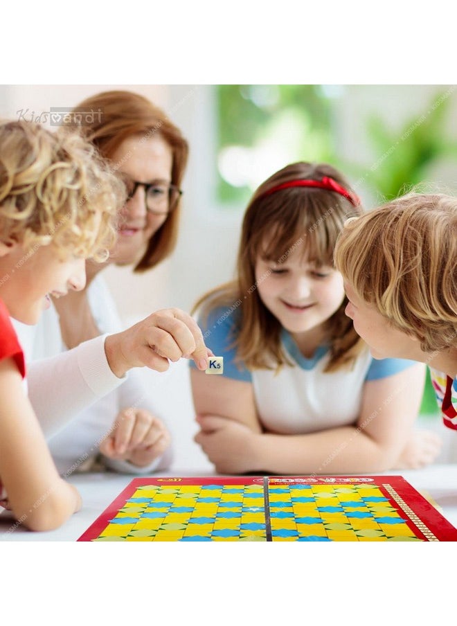 Junior Speller Crossword Board Game | Mind Developing, Vocabulary, Learning, Word Building Game For Kids & Family | English Spelling Crossword Puzzle Game