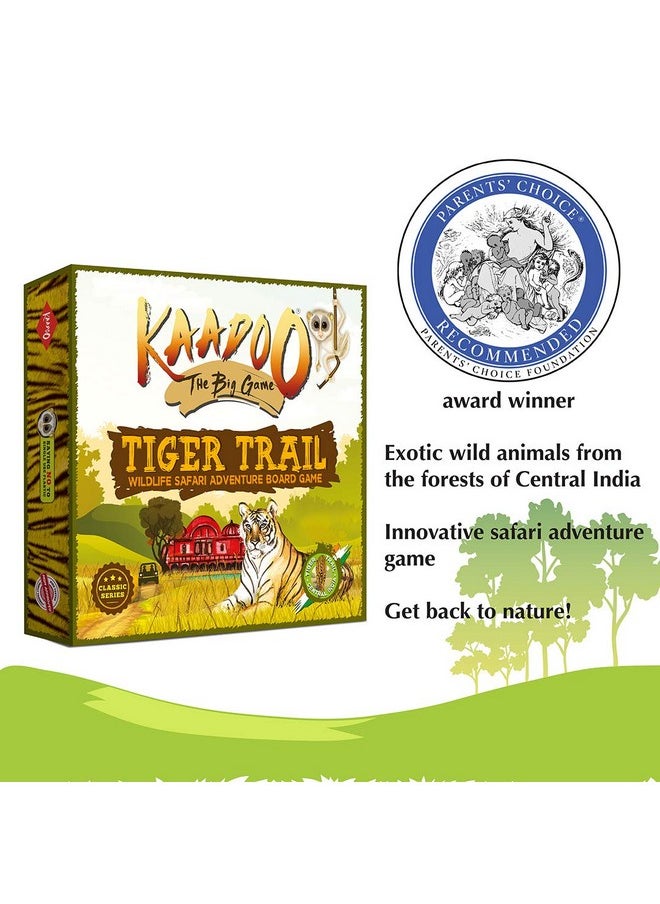 Classic Board Game - Discover Tigers Of Central India - Knowledge-Building Educational Adventure Safari Board Game For Kids 6+ & Family. Proudly Made In India (2-4 Players)
