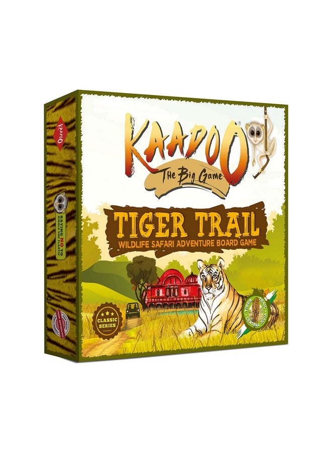 Classic Board Game - Discover Tigers Of Central India - Knowledge-Building Educational Adventure Safari Board Game For Kids 6+ & Family. Proudly Made In India (2-4 Players)