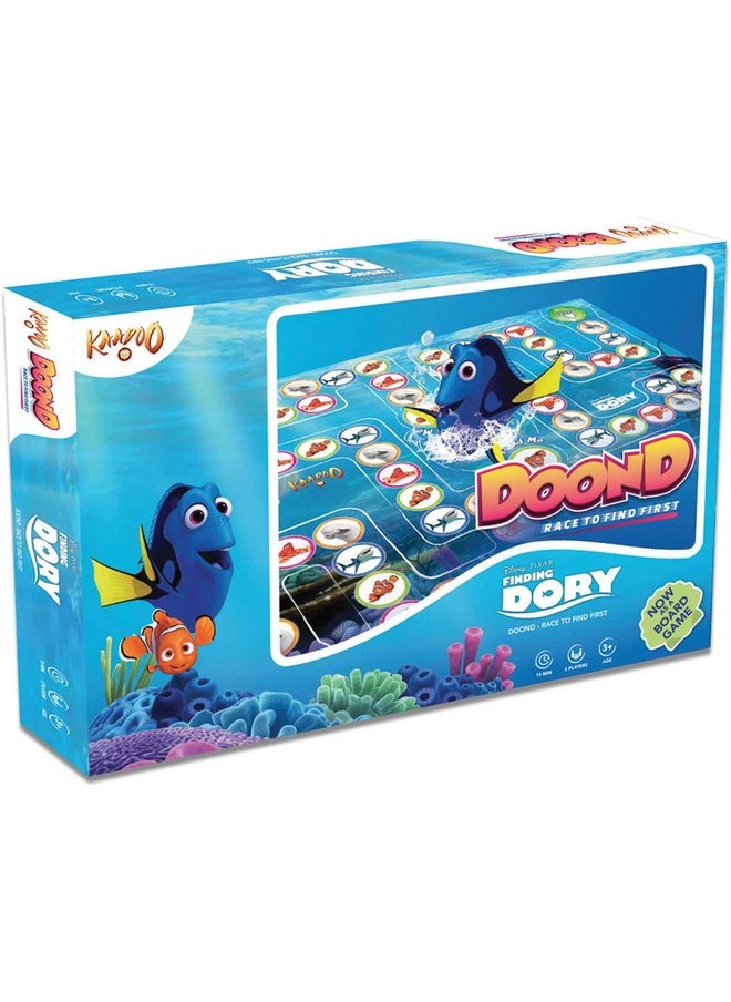Disney Doond - Finding Dory Board Game For Kids Age 3+ Years - Ultimate Board Game For Kids & Families Who Love Disney Pixar - Made In India - Multicolor