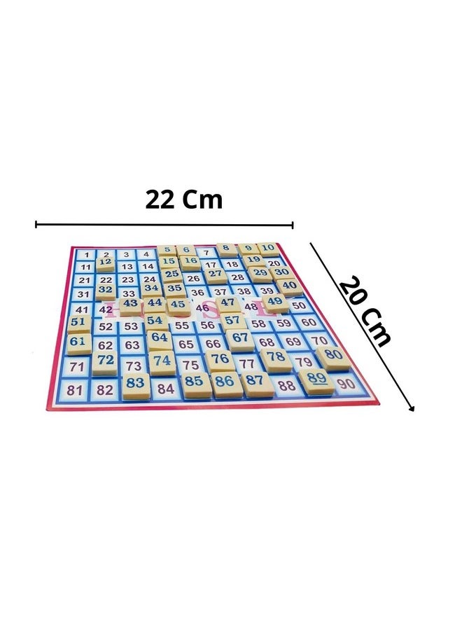 Tambola Game Set | Housie Deluxe Board Game With 48 Reusable Cards And Tiles | A Complete Family Entertainment Game For All - Age 6 Years And Above