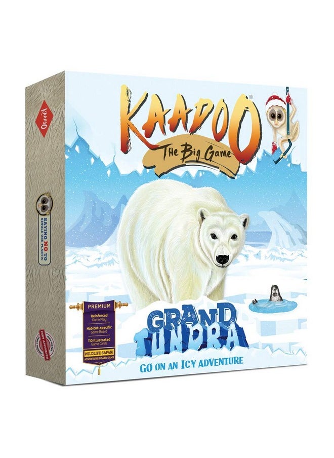 -Premium Board Game-Grand Tundra-Journey Into The Icy Arctic Circle-Educational Adventure Safari Game For Kids 6+ & Family-Made In India(2-4 Players)