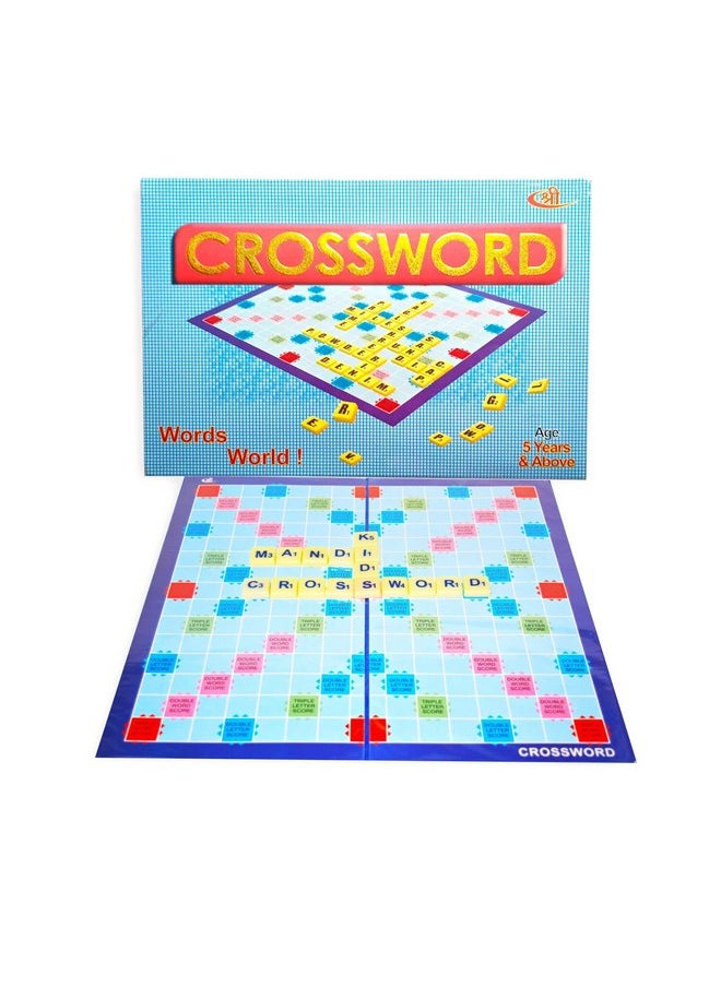 Crossword Board Game | Education Vocabulary Learning Word Building Game For Kids & Family,Multicolor