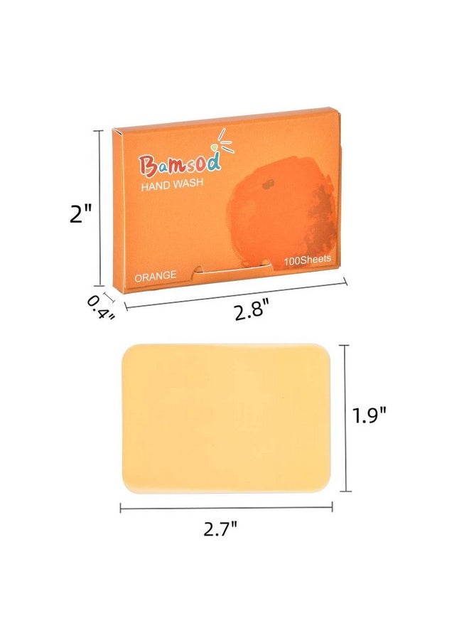 400Pcs(4 Boxes) Soap Sheets For Hand Washing Portable Travel Soap Sheets Camping Mini Soap, Portable Soap Sheets