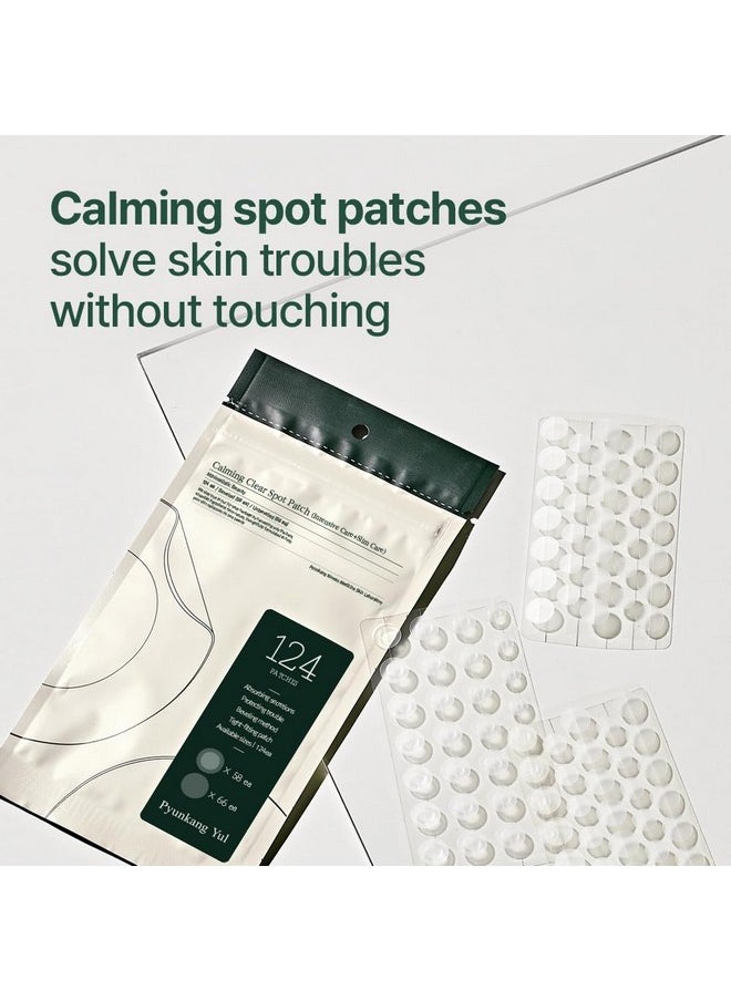 Ng Yul Calming Clear Spot Patch (Intensive + Slim Care), Practical 2 Types And Sizes For Various Spots, Invisible Zit Cover With Hydrocolloid, Korean Skincare (124 Count)