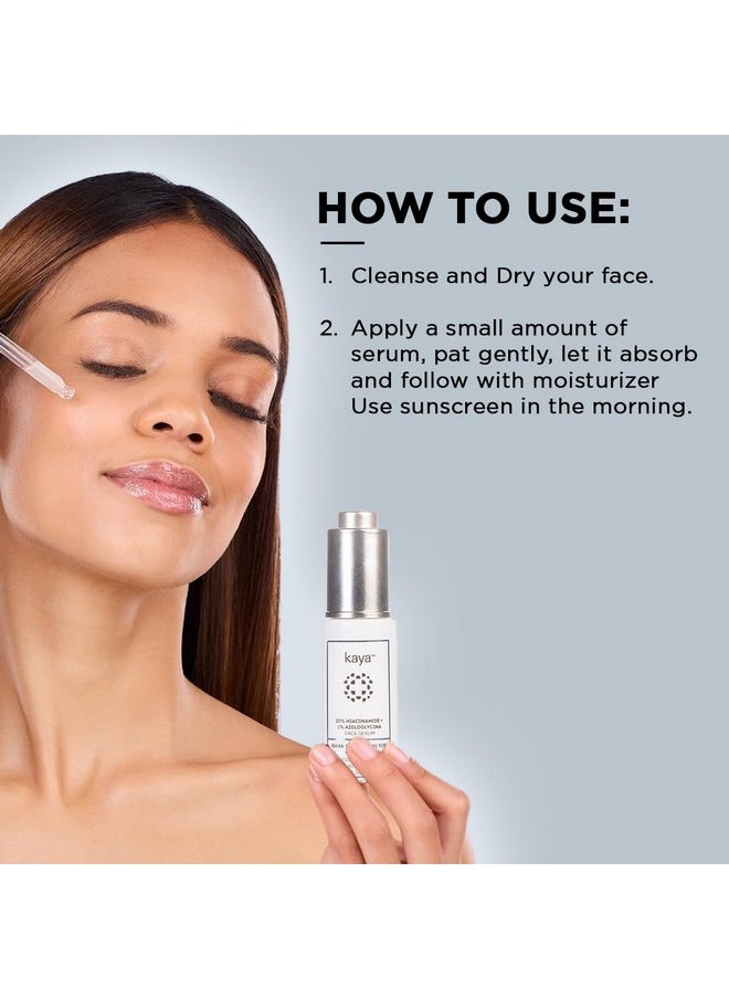 Clinic 10% Niacinamide + 1% Azeloglycina Face Serum, Dark Spot Corrector, Fights Acne For Unisex Of All Skin Type, 30Ml