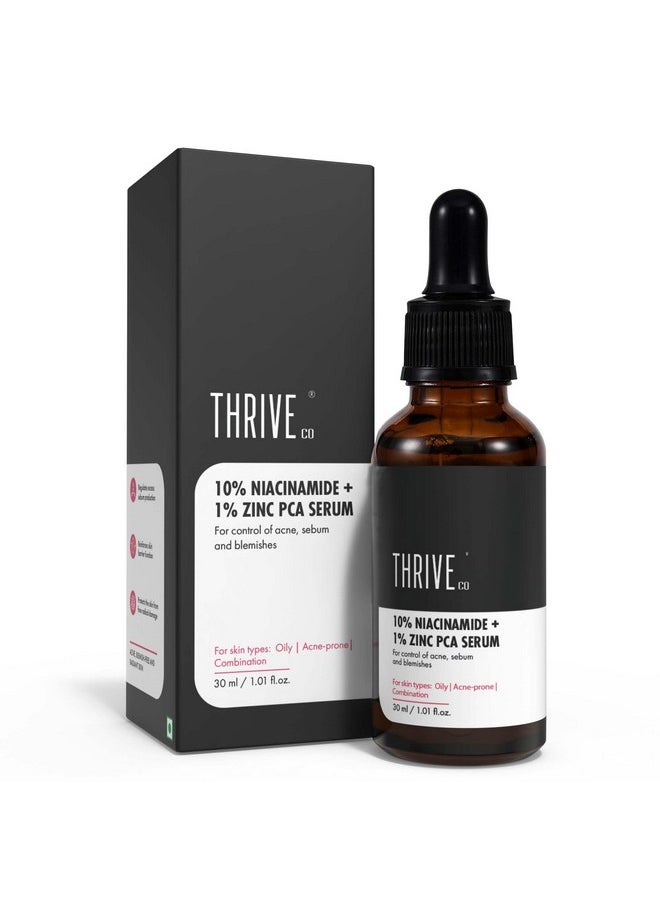 10% Niacinamide Face Serum + 1% Zinc Pca For Clear Glowing Skin | Reduction Of Acne | Men & Women, 30Ml