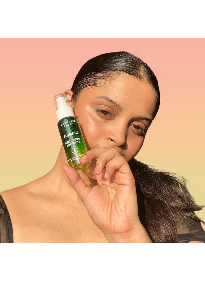 Hyaluronic Acid Serum For Face | Plump Up Enriched With Multi-Molecular Hyaluronic Acid, Tremella Mushroom, Bamboo Shoots, Seaweed & Provitamin B5 | Get Hydrated & Youthful Skin - 30Ml