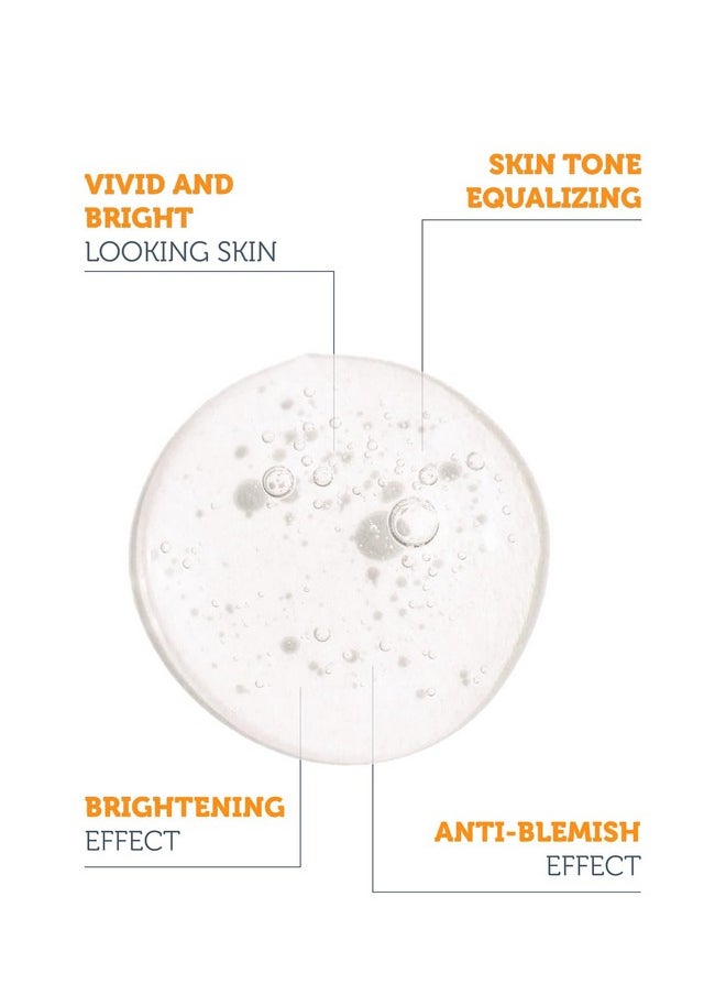Brightening & Lightening Vitamin C Serum (10% Ascorbic Acid & 0.5% Ferulic Acid) - Revitalize & Renew Dull Skin - Anti-Aging Care & Anti-Stress Care - Vegan (1 Fl. Oz)