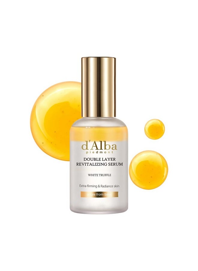 Italian White Truffle Double Layer Revitalizing Serum, 100Hr Hydration, Hyaluronic Acid And Centella Asiatica, Skin Firming And Tightening, Long-Lasting Korean Skin Care (1.69 Fl.Oz)